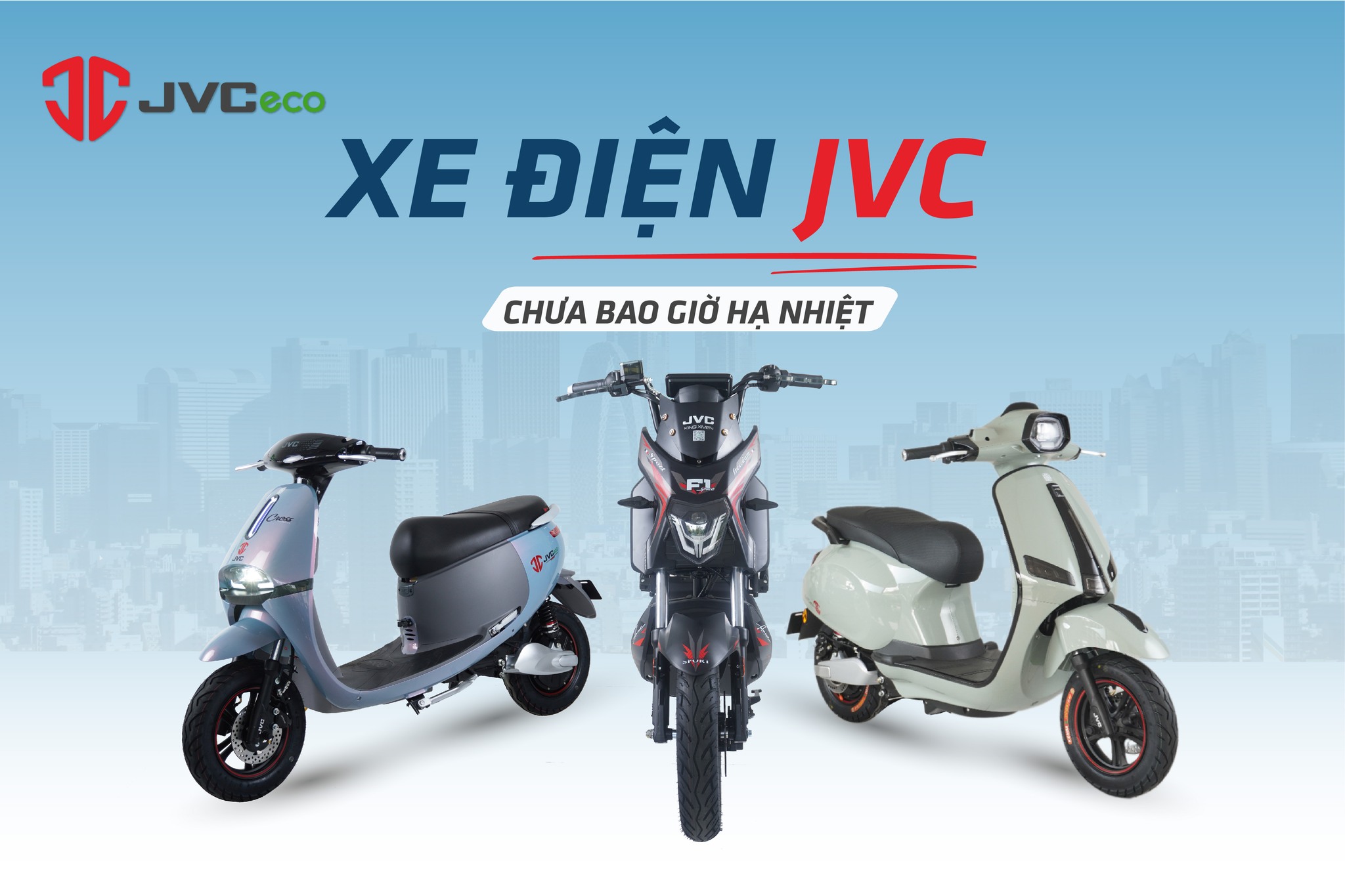 Top 3 kiểu dáng xe điện JVC bán chạy
