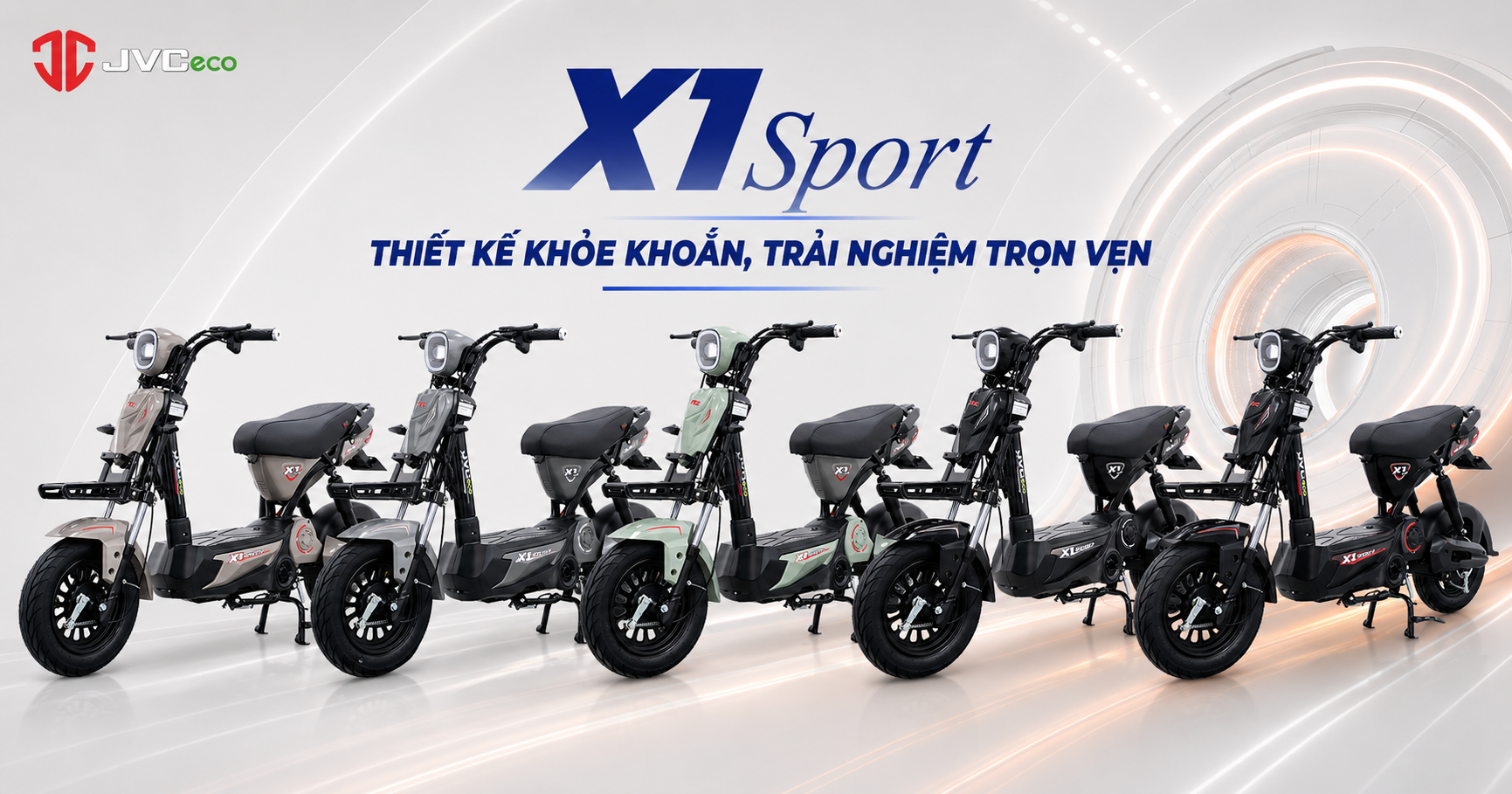 Xe điện JVC X1 Sport - Thiết kế khỏe khoắn, trải nghiệm trọn vẹn