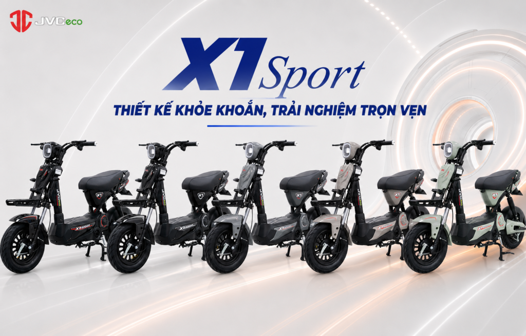 Xe điện JVC X1 Sport - Thiết kế khỏe khoắn, trải nghiệm trọn vẹn